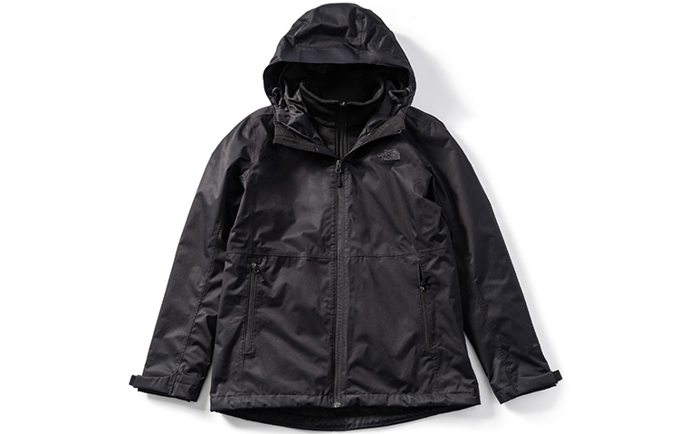 (Women) TNF 3-in-1 Waterproof Windbreaker Jacket - Black NF0A4NCZ-KX7