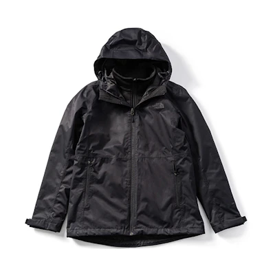 (Women) TNF 3-in-1 Waterproof Windbreaker Jacket - Black NF0A4NCZ-KX7