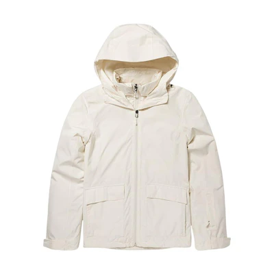 (Women) TNF 3-in-1 Goose Down Hooded Jacket Beige - Waterproof & Windproof NF0A5AY1-P4K