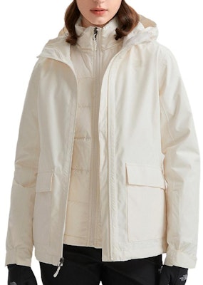 (Women) The North Face 3-in-1 Goose Down Hooded Jacket Beige - Waterproof & Windproof NF0A5AY1-P4K Lookbook (Women) The North Face 3-in-1 Goose Down Hooded Jacket Beige - Waterproof & Windproof NF0A5AY1-P4K