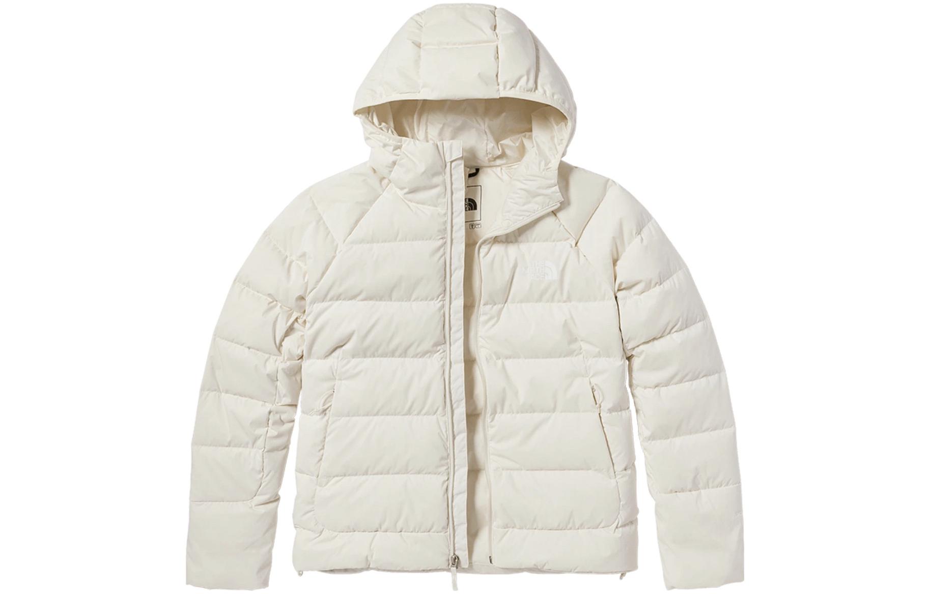 (Women) TNF  Beige Hooded Zip Long Sleeve Down Jacket NF0A7QW7-N3N 圖 2