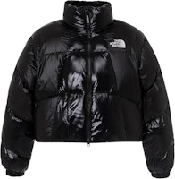(Women) The North Face Black Down Short Jacket with Stand Collar Long Sleeves. NJ1DQ82J (Women) The North Face Black Down Short Jacket with Stand Collar Long Sleeves. NJ1DQ82J