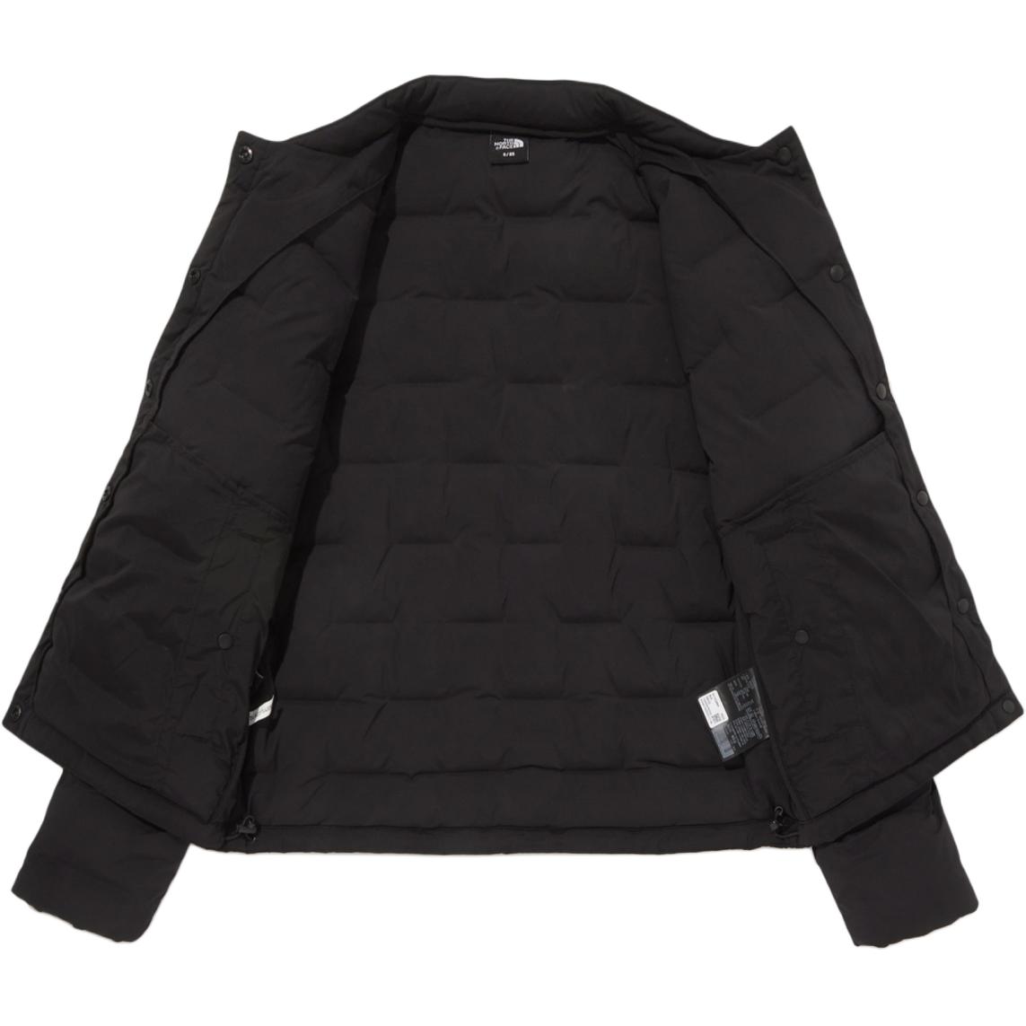 Shop (W) 노스페이스 블랙 솔리드 컬러 롱슬리브 다운 자켓 NJ1DQ88A