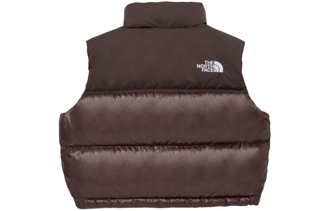 Lookbook (W) 北面棕色Logo印花无袖羽绒背心 NV1DQ80K