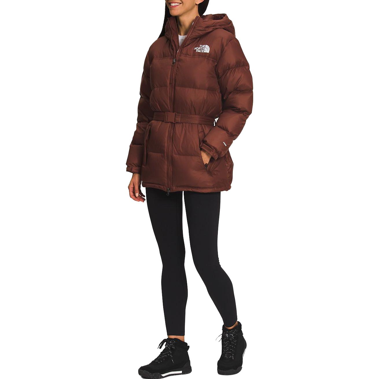 (Women) TNF  Brown Logo Puffer Down Jacket Casual Warm Hoodie. NF0A5GIL-6S2 圖 4