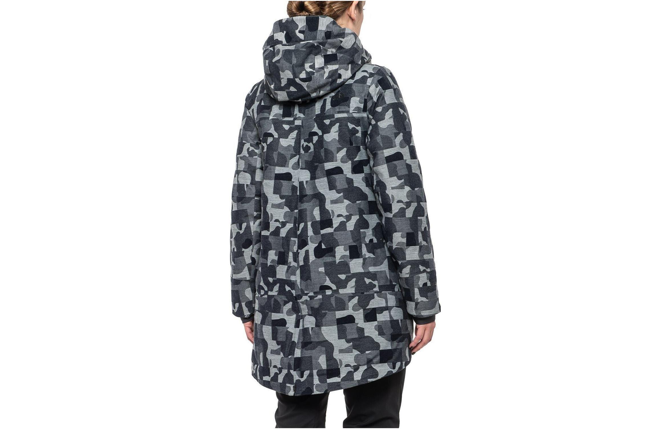 (Women) THE NORTH FACE  Camouflage Gray Down Jacket with Hidden Zipper Hoodie NF0A3JR6-6UE 圖 3