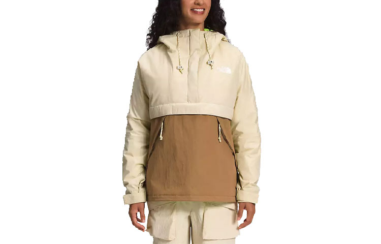 (Women) THE NORTH FACE  Colorblock Logo Print Windbreaker Jacket Khaki. NF0A7ZYU-WK1 圖 2