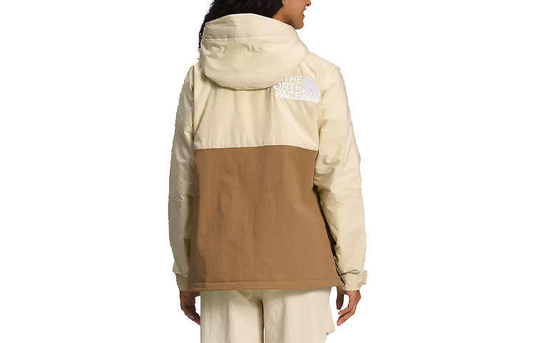 (Women) THE NORTH FACE  Colorblock Logo Print Windbreaker Jacket Khaki. NF0A7ZYU-WK1 圖 3