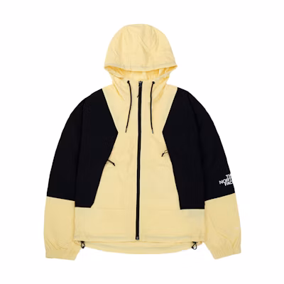 (Women) TNF Colorblock Windbreaker Hoodie Jacket Yellow - Fall Edition. NF0A5K16-3R4