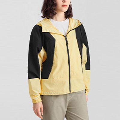 (Women) The North Face Colorblock Windbreaker Hoodie Jacket Yellow - Fall Edition. NF0A5K16-3R4 Shop (Women) The North Face Colorblock Windbreaker Hoodie Jacket Yellow - Fall Edition. NF0A5K16-3R4