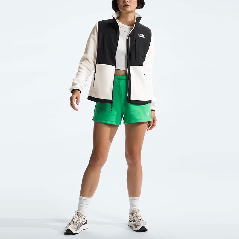 (Women) TNF  Denali Retro Colorblock Full-Zip Jacket Sand Dune/Black NF0A7UR6-ROU 圖 3