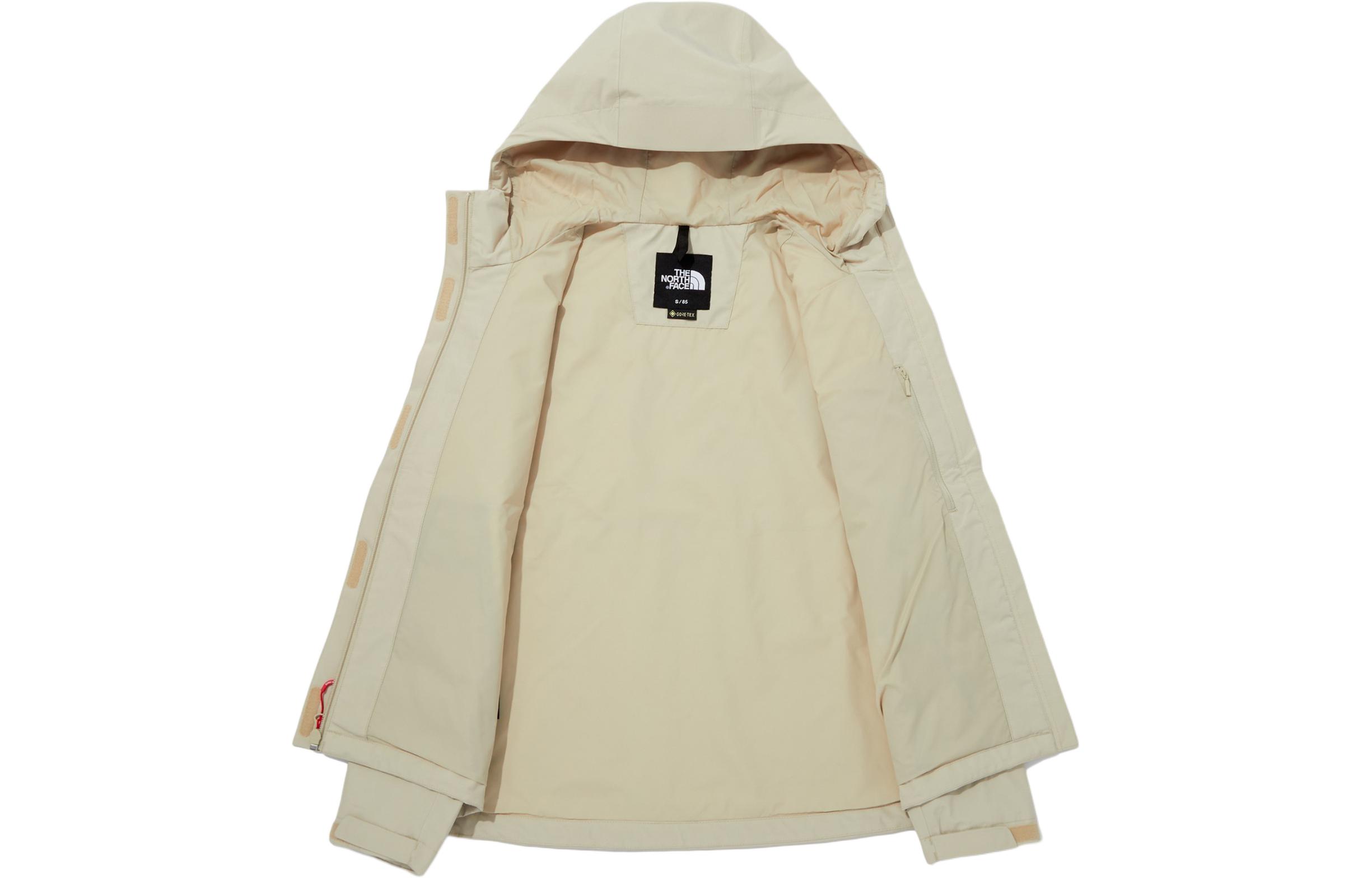 Shop (W) The North Face 刺繡休閒連帽外套 - 淺卡其色 NJ2GQ32A