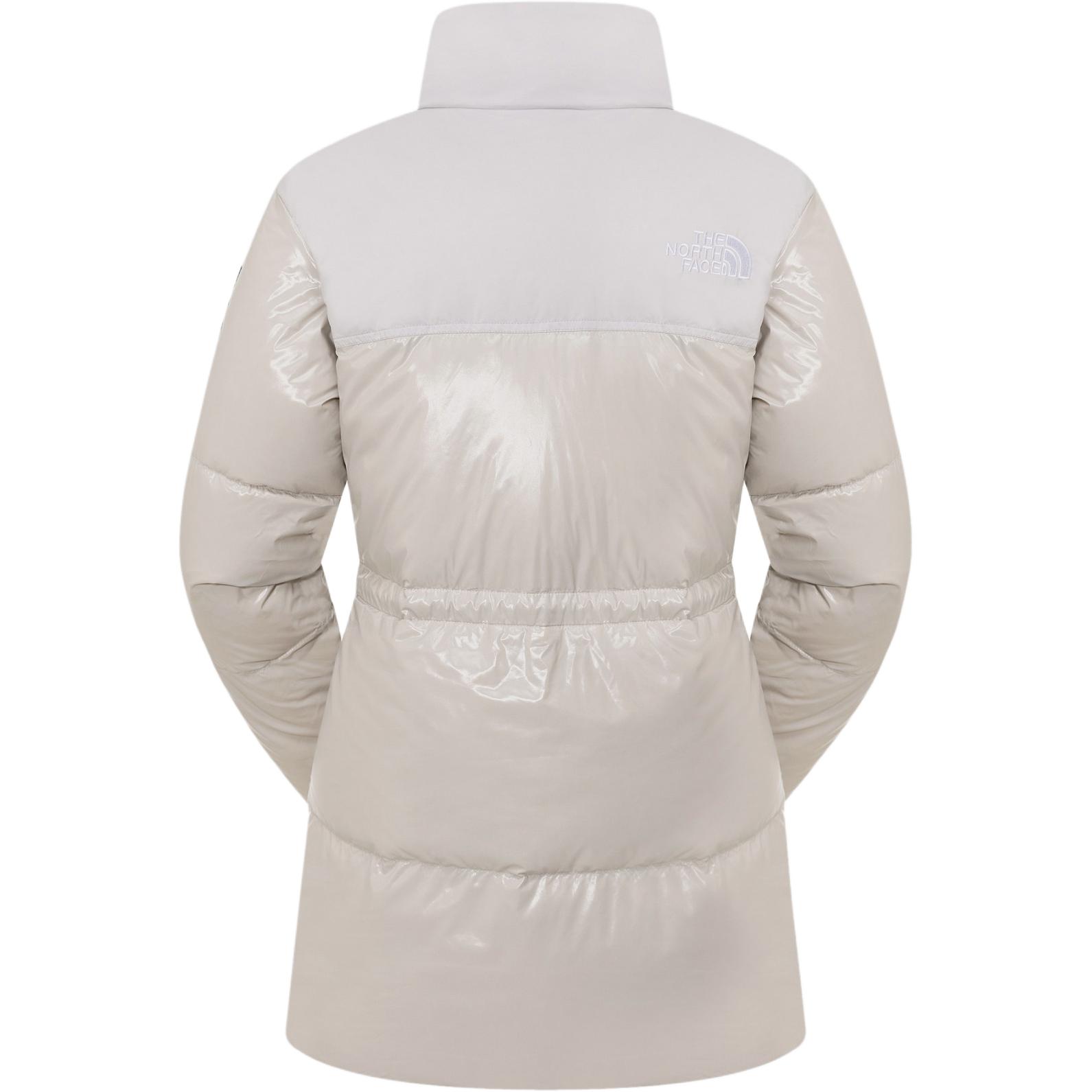 (Women) TNF  Embroidered Logo Down Jacket Beige Full-Zip Mid Collar. NJ1DQ87K 圖 3