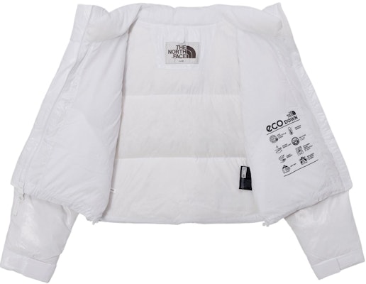 (W) Chaqueta de Plumas con Capucha y Logo Brillante The North Face Blanca. NJ1DQ81K Lookbook (W) Chaqueta de Plumas con Capucha y Logo Brillante The North Face Blanca. NJ1DQ81K