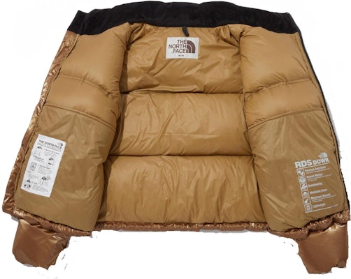 (W) 北面金色复古运动字母印花羽绒夹克 NJ1DP87K Shop (W) 北面金色复古运动字母印花羽绒夹克 NJ1DP87K