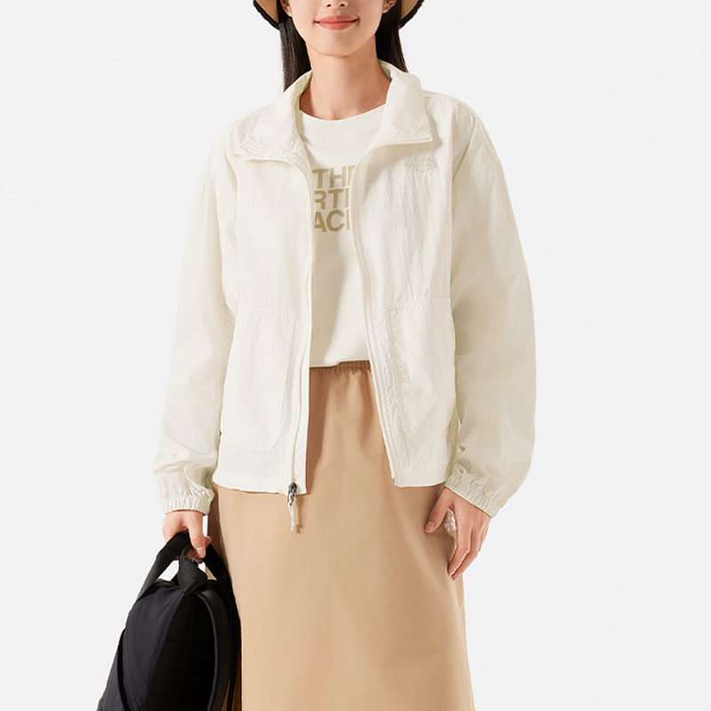 (Women) TNF  Lightweight UV Protection Windbreaker Jacket Sand Dune White NF0A87WE-QLI 圖 3