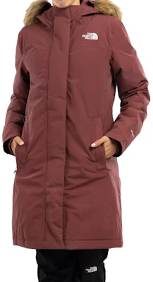 (Women) The North Face Logo Print Hooded Down Jacket Maroon Wine Red NF0A4R2V-6R4 Buy (Women) The North Face Logo Print Hooded Down Jacket Maroon Wine Red NF0A4R2V-6R4