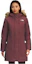 Order (Women) The North Face Logo Print Hooded Down Jacket Maroon Wine Red NF0A4R2V-6R4