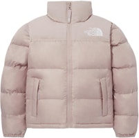 (Women) The North Face Nuptse Pink High-Neck Puffer Jacket with Logo Embroidery. NJ3NQ83D (Women) The North Face Nuptse Pink High-Neck Puffer Jacket with Logo Embroidery. NJ3NQ83D