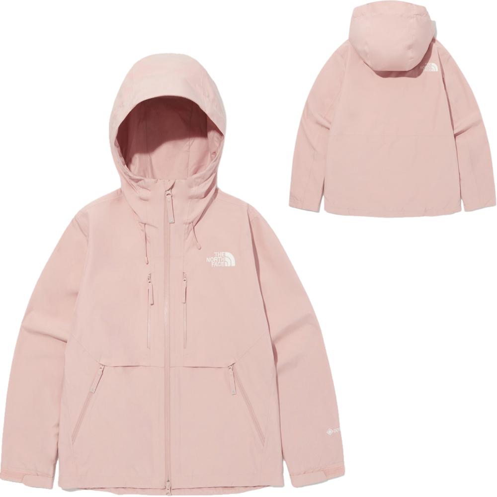 Purchase (W) The North Face 粉紅色純色標誌印花連帽外套附拉鍊口袋 NJ2GQ82C
