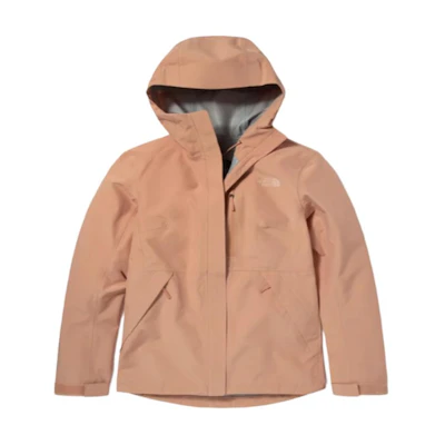 (Women) TNF Pink Waterproof Breathable Hooded Jacket. NF0A496Z-V3R
