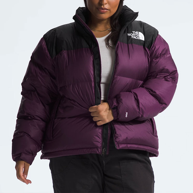 (Women) TNF  Plus 1996 Retro Nuptse Purple Hooded Jacket Loose Fit. NF0A7QLW-V6V 圖 4