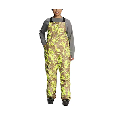 (Women) TNF Plus Freedom Logo Embroidered Loose Overalls Green. NF0A7WYZ-IR6