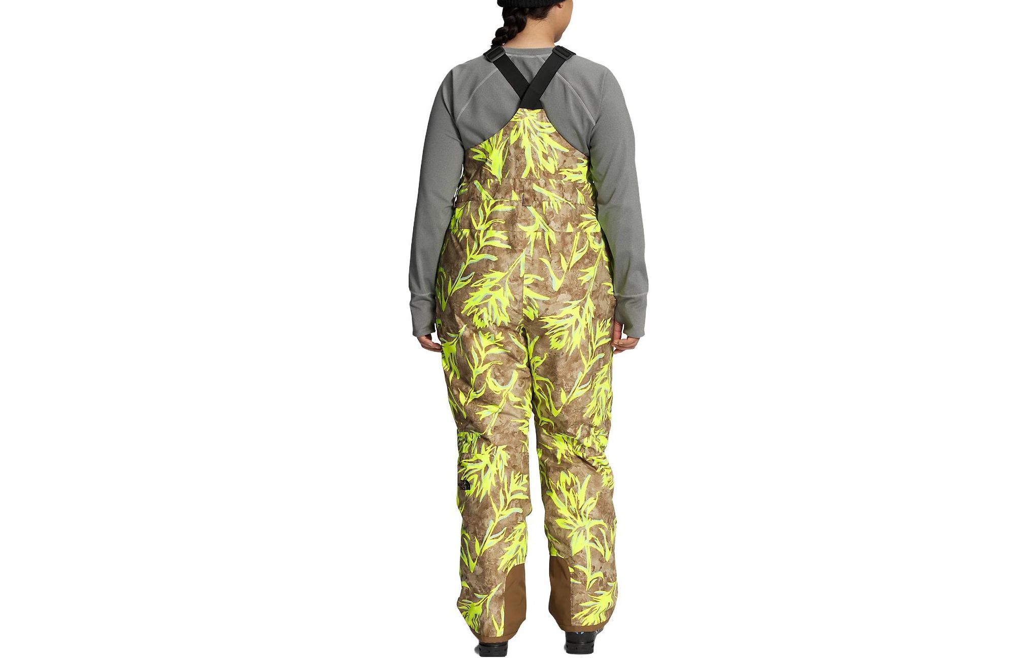 Lookbook (W) 北面Plus Freedom刺绣Logo宽松连体裤绿色 NF0A7WYZ-IR6