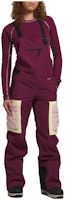 (Women) The North Face Red Long Bib Pants with Dual Shoulder Straps NF0A82VX-I0H (Women) The North Face Red Long Bib Pants with Dual Shoulder Straps NF0A82VX-I0H