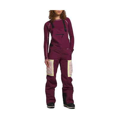 (Women) TNF Red Long Bib Pants with Dual Shoulder Straps NF0A82VX-I0H