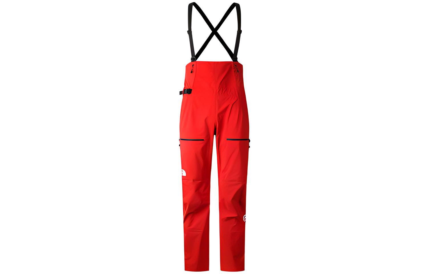 (Women) The North Face  Red Waterproof Outdoor Bib Pants. NF0A82WG-KIN