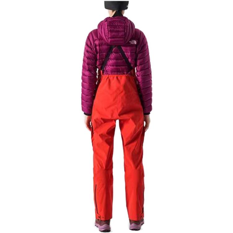 Sizing (W) The North Face Celana Bib Outdoor Tahan Air Warna Merah. NF0A82WG-KIN