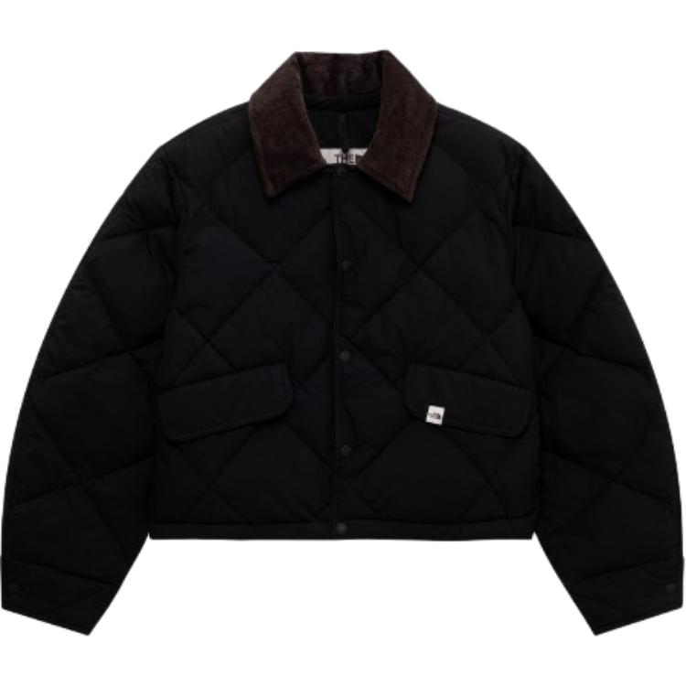 (Women) TNF  Retro Logo Button-Up Jacket Black Long Sleeve NJ3NQ81K 圖 2