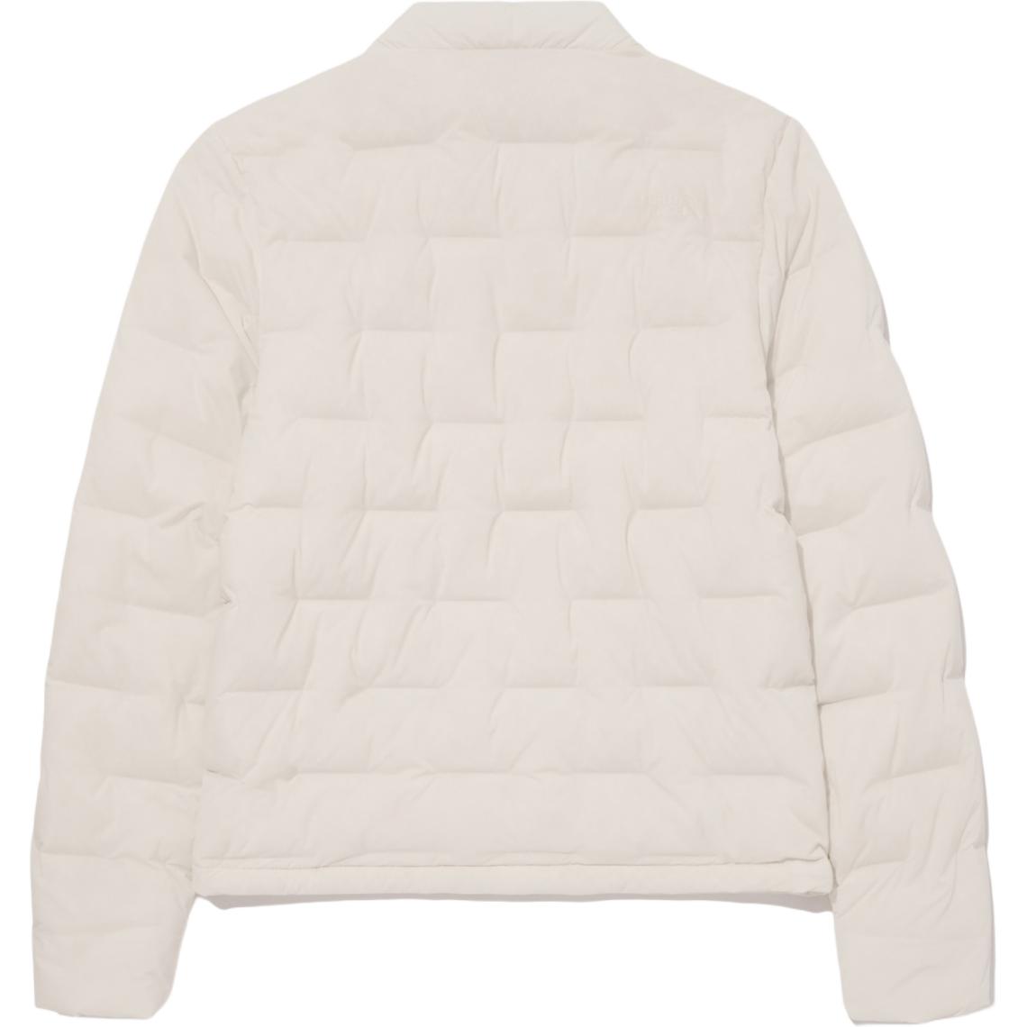 Lookbook (W) 노스페이스 솔리드 컬러 롱슬리브 다운 재킷 - 오프 화이트 NJ1DQ88B