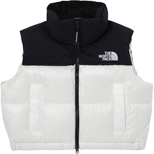 (W) The North Face 白色拼接Logo無袖拉鏈背心 NV1DQ80L Order (W) The North Face 白色拼接Logo無袖拉鏈背心 NV1DQ80L
