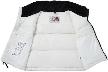 (W) The North Face 白色拼接Logo無袖拉鏈背心 NV1DQ80L Shop (W) The North Face 白色拼接Logo無袖拉鏈背心 NV1DQ80L