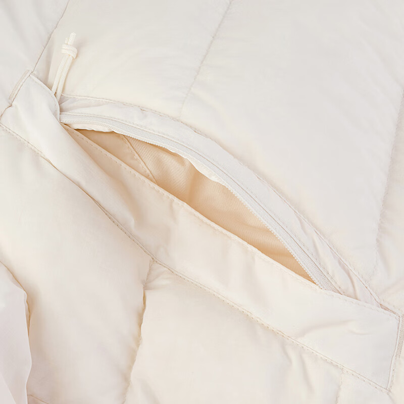 (Women) TNF  White Puffer Jacket with Logo and Zip Hoodie Design. NF0A7QSU-N3N 圖 3