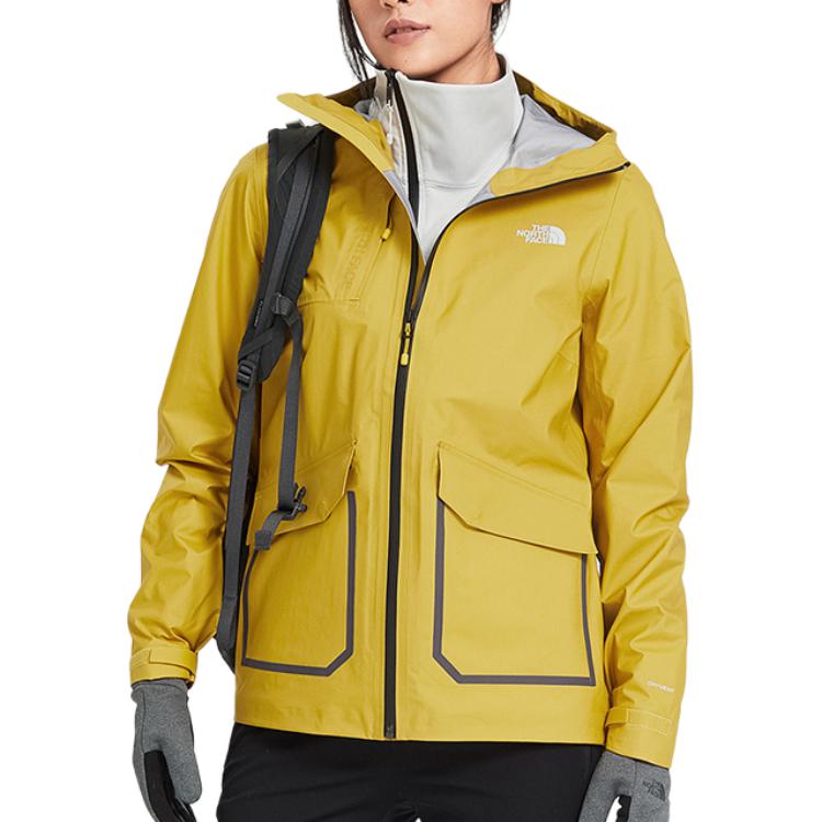 (Women) TNF  Yellow Waterproof Breathable Hooded Jacket NF0A3VSS-CZ2