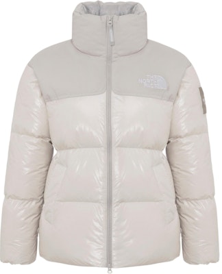 (W) 노스페이스 로고 디자인 라이트 그레이 지퍼 업 패딩 재킷. NJ1DQ96K Buy (W) 노스페이스 로고 디자인 라이트 그레이 지퍼 업 패딩 재킷. NJ1DQ96K
