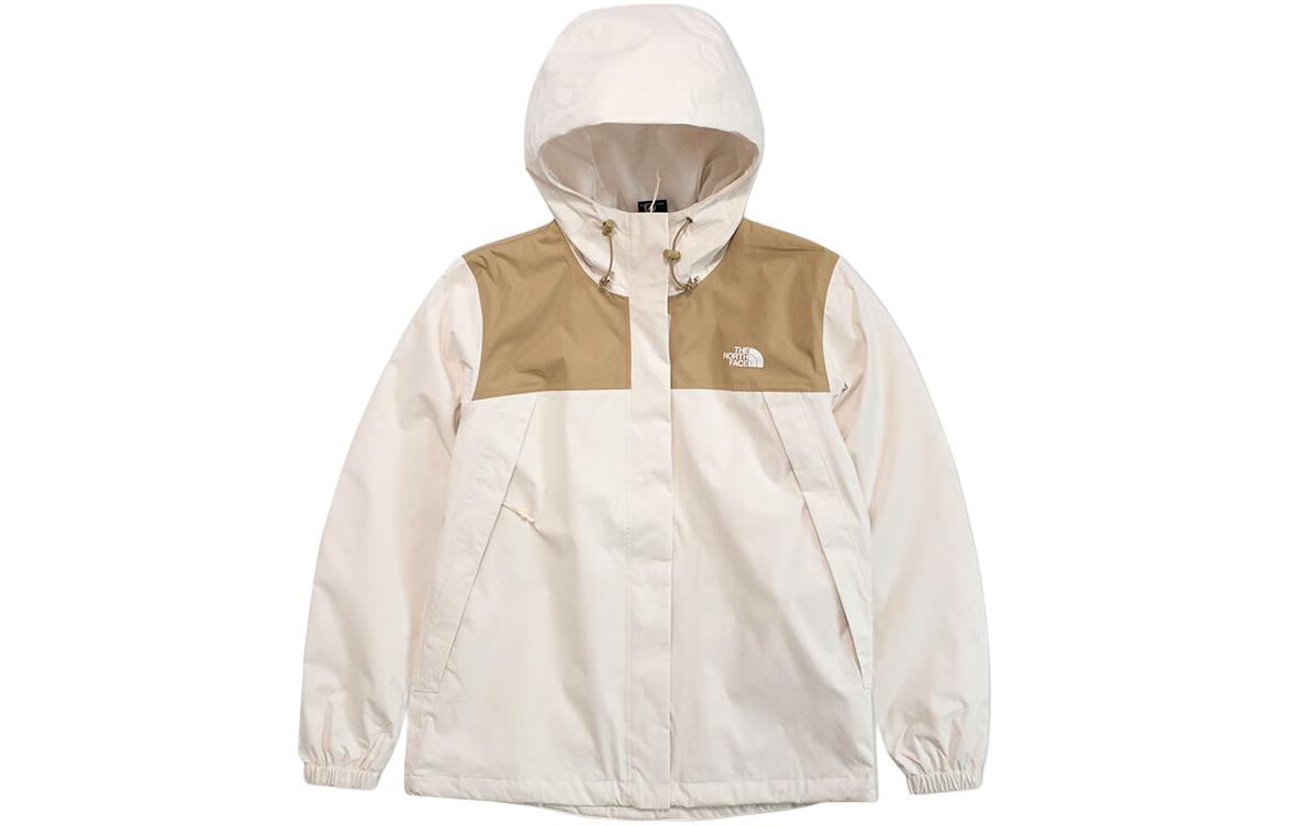 (Women) The North Face Antora Waterproof Beige Outdoor Jacket. NF0A5K2X-ROR