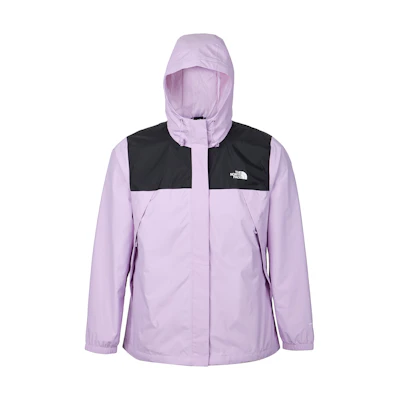 (Women) TNF Antora Waterproof Hoodie Jacket Black Purple NF0A7QEU-P5B