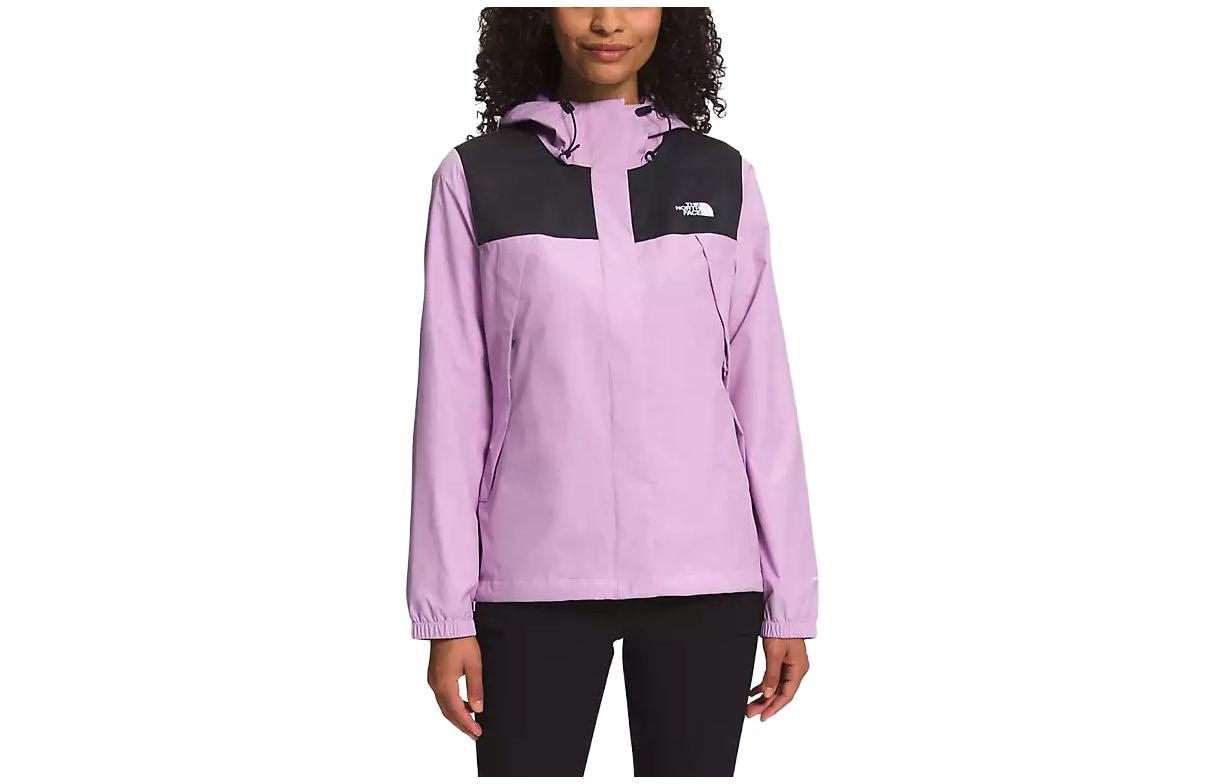 (Women) TNF Antora Waterproof Hoodie Jacket Black Purple NF0A7QEU-P5B 圖 2