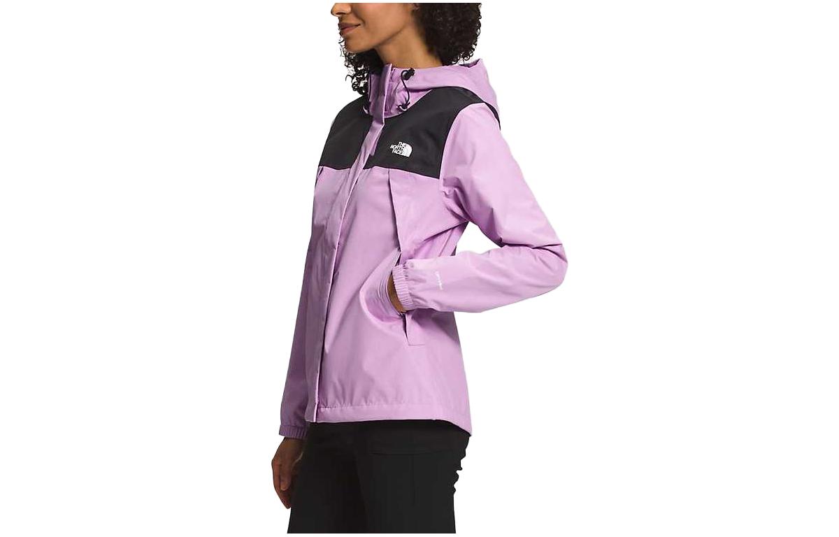 (Women) TNF Antora Waterproof Hoodie Jacket Black Purple NF0A7QEU-P5B 圖 3