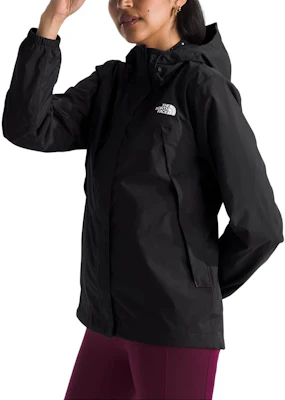 (Women) The North Face Antora Waterproof Jacket Black Elastic Cuffs NF0A7QEU-4H0 Details for (Women) The North Face Antora Waterproof Jacket Black Elastic Cuffs NF0A7QEU-4H0