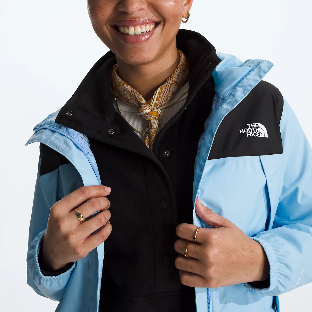 (Women) TNF Antora Waterproof Windproof Full-Zip Hoodie Jacket Blue NF0A7QEU-4UI 圖 6