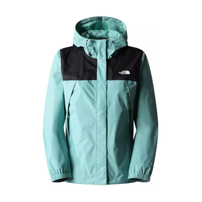 (Women) TNF Antora Windproof Waterproof Hoodie Jacket Black Blue NF0A7QEU-856