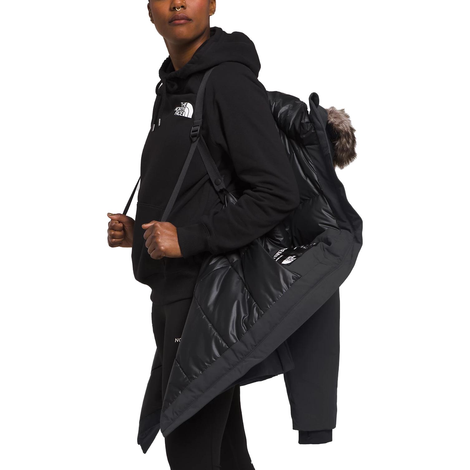 Purchase (W) 北面 北极派克高级灰长款连帽外套 NF0A84J6-0C5