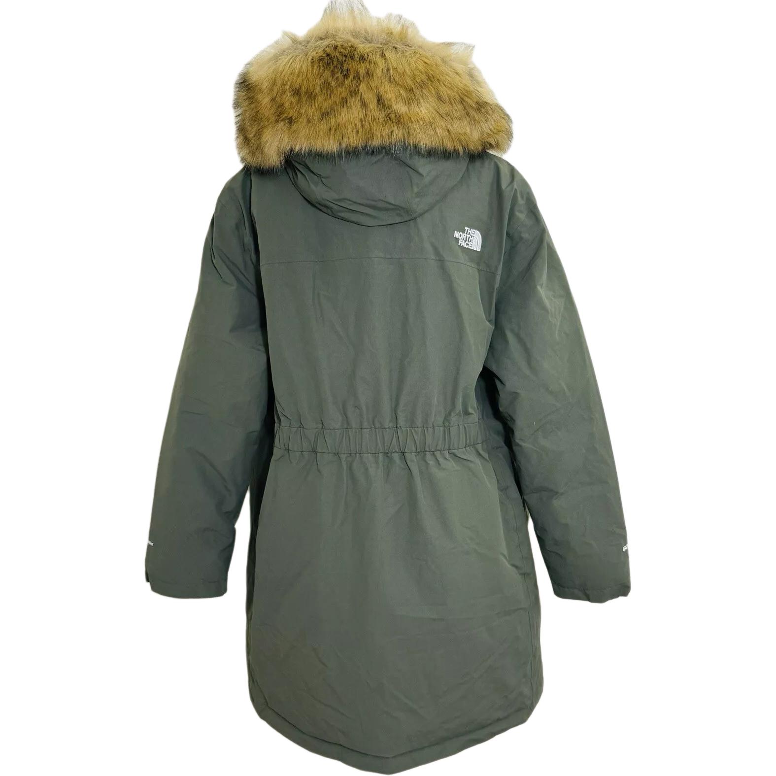 (Women) The North Face Arctic Parka Thyme  Green Waterproof Down Jacket. NF0A7WML-NYC
