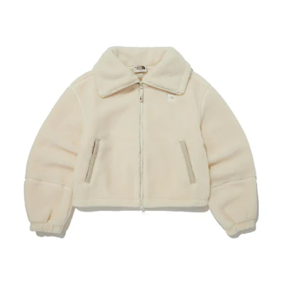 (Women) TNF Beige Fleece Hoodie Jacket NJ4FP80J