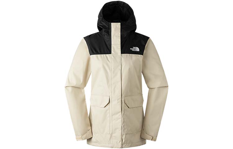 (Women) TNF Beige Urban Exploration Waterproof Windbreaker Jacket NF0A88RS-3X4
